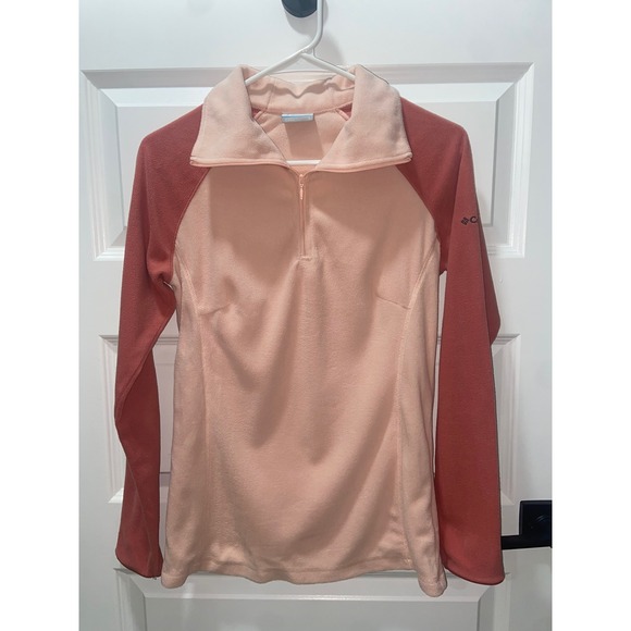 Columbia Tops - Columbia Women's Glacial IV Half Zip Fleece Pullover Pink Coral Small